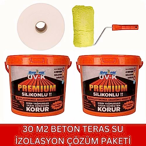 Boysat 30 M2 Beton Teras Su Yalıtım Çözüm Paketi