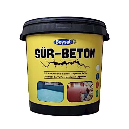 Sür-Beton 2K Dekoratif Su Yalıtım ve Zemin Kaplaması 20 Kg