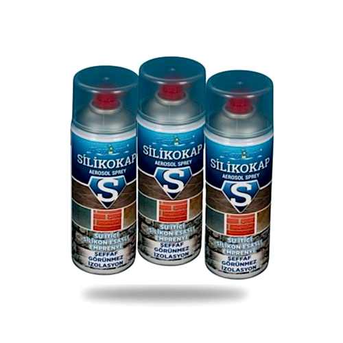 Silikokap Aerosol Şeffaf Su İzolasyon Spreyi 400 Ml