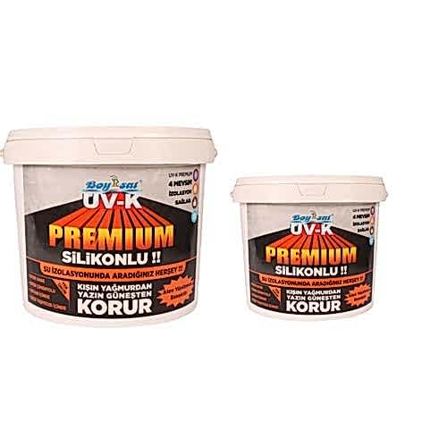 Avantajlı Yalıtım Paketi Uv-K Premium Silikonlu Su İzolasyon Boyası 10.5 Kg