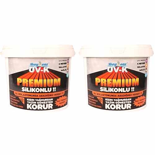 Uv-K Premium Silikonlu Su İzolasyon Boyası 7.5 Kg 2 Adet