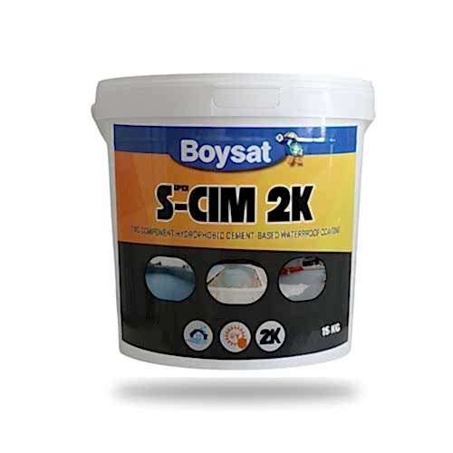 S-ÇİM 2K Çift Bileşenli Silikonlu Su İzolasyon Kaplaması 15 Kg
