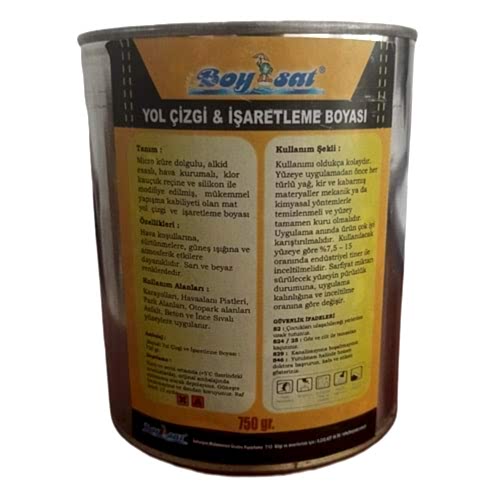 Boysat Yol Çizgi Şerit ve İşaretleme Boyası Beyaz 750 Gr